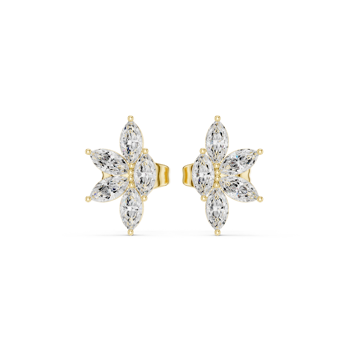 Marquise Petal Flutter Studs