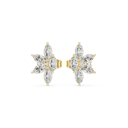 Marquise Petal Flutter Studs