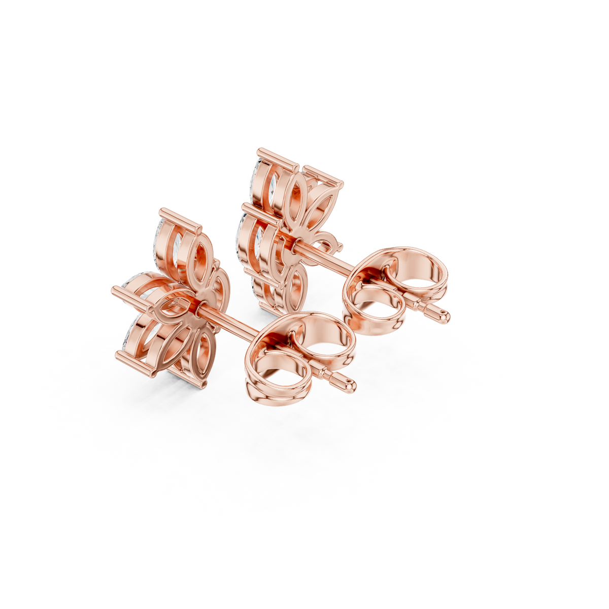 Marquise Petal Flutter Studs