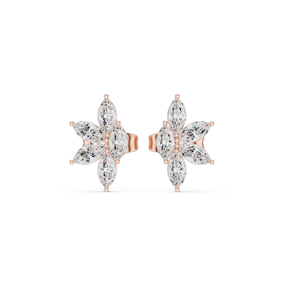 Marquise Petal Flutter Studs