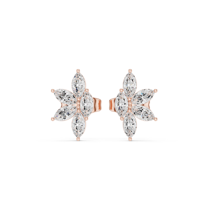 Marquise Petal Flutter Studs
