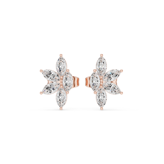 Marquise Petal Flutter Studs