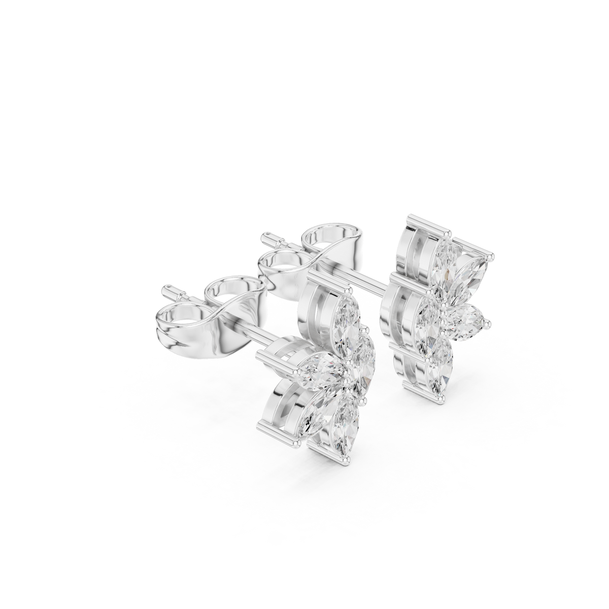 Marquise Petal Flutter Studs