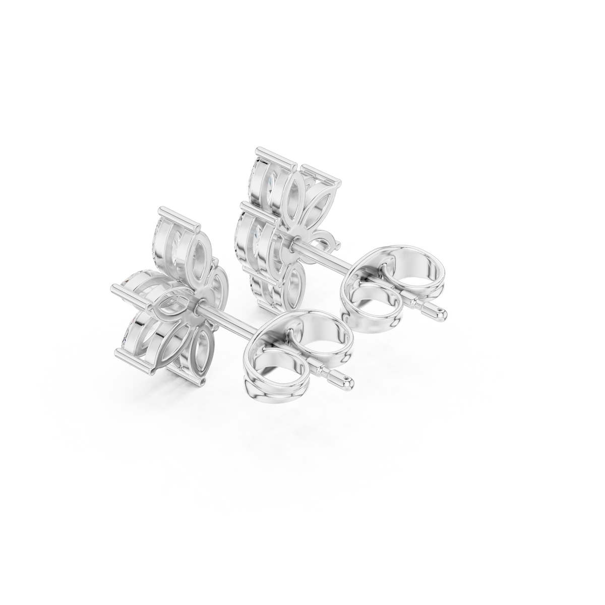 Marquise Petal Flutter Studs