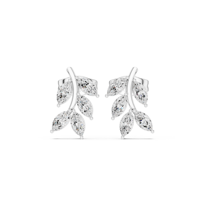 Marquise Botanical Arc Studs