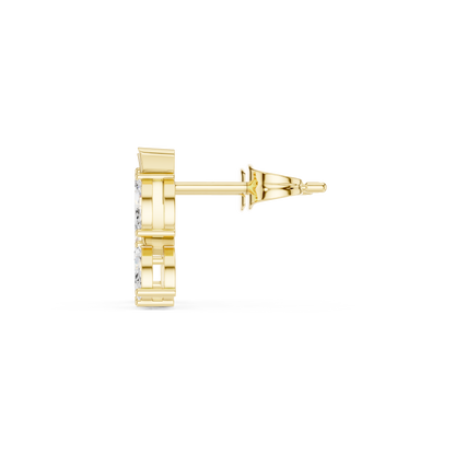 Marquise Botanical Arc Studs