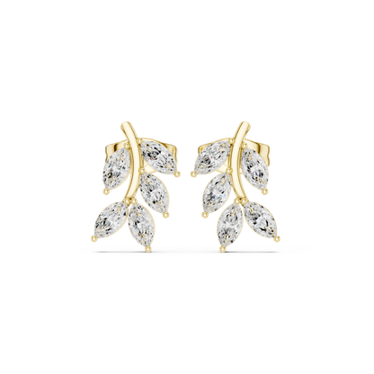 Marquise Botanical Arc Studs