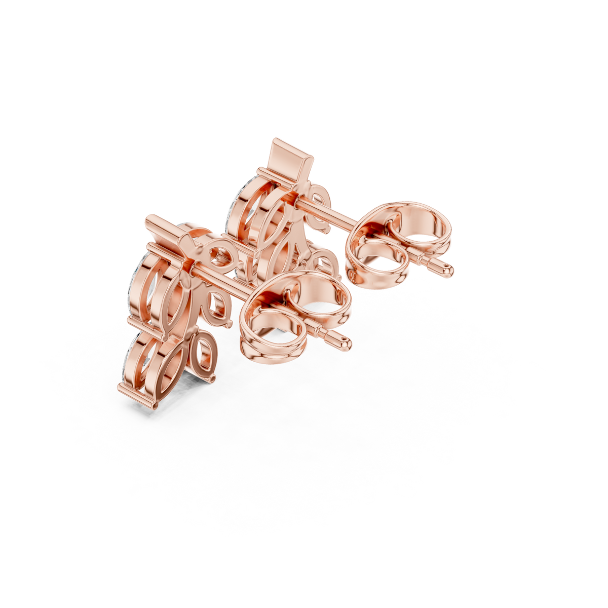 Marquise Botanical Arc Studs
