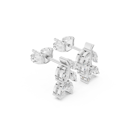 Marquise Botanical Arc Studs