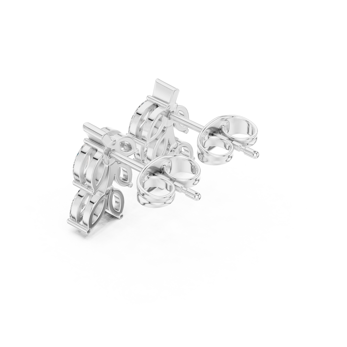 Marquise Botanical Arc Studs
