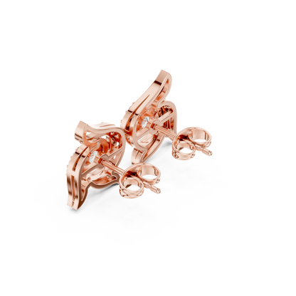 Paisley Radiance Scroll Studs