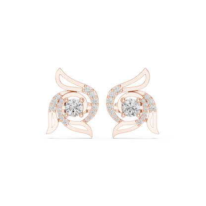 Paisley Radiance Scroll Studs
