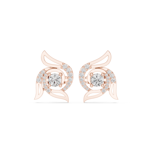 Paisley Radiance Scroll Studs