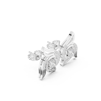 Paisley Radiance Scroll Studs