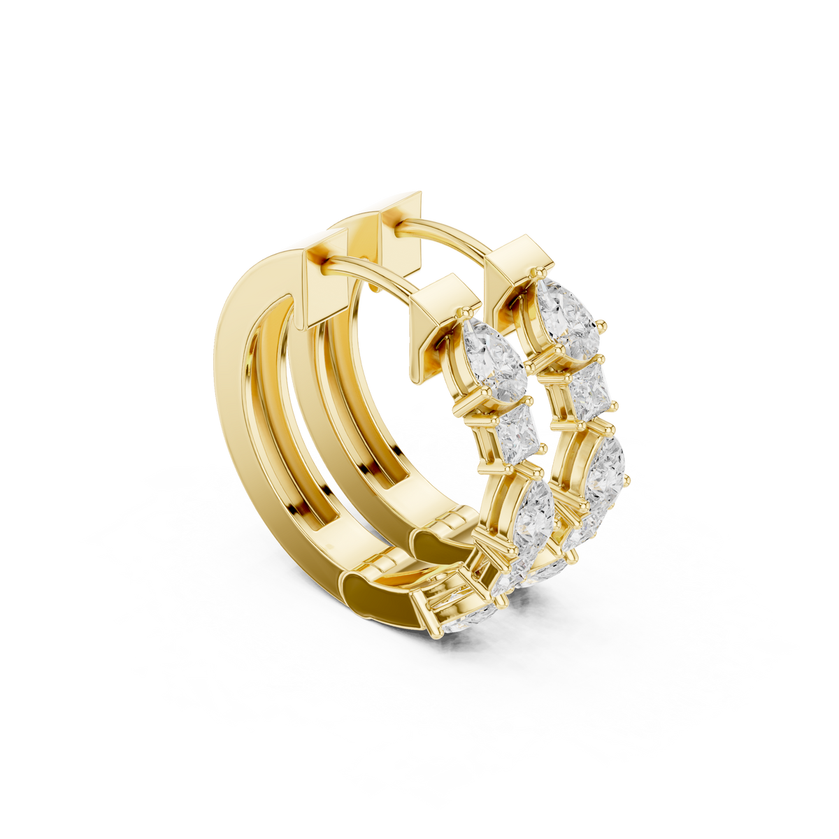 Pear Princess Panel Hoops
