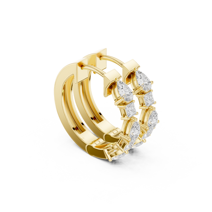 Pear Princess Panel Hoops