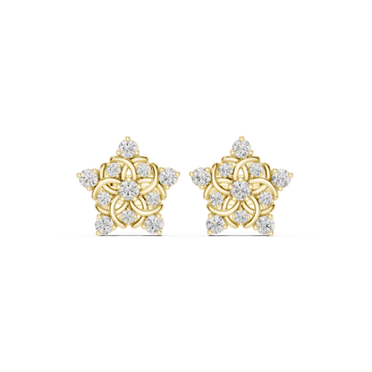 Interwoven Bloom Scroll Studs