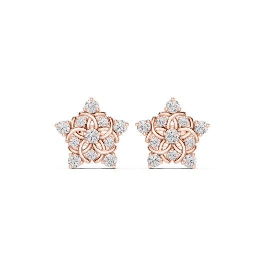 Interwoven Bloom Scroll Studs