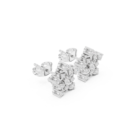 Interwoven Bloom Scroll Studs