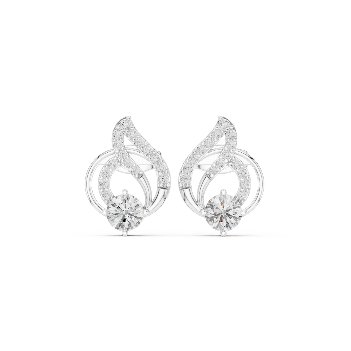 Double Loop Brilliance Studs