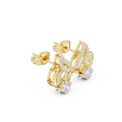 Double Loop Brilliance Studs