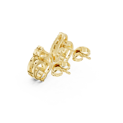 Double Loop Brilliance Studs