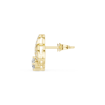 Double Loop Brilliance Studs