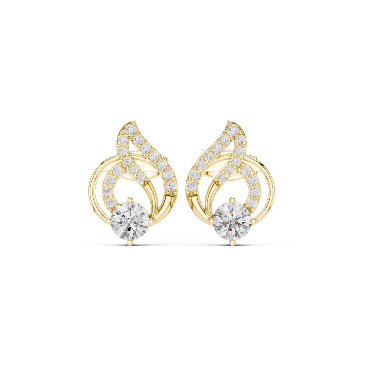 Double Loop Brilliance Studs