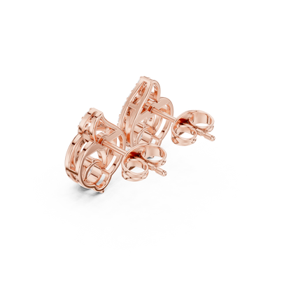 Double Loop Brilliance Studs