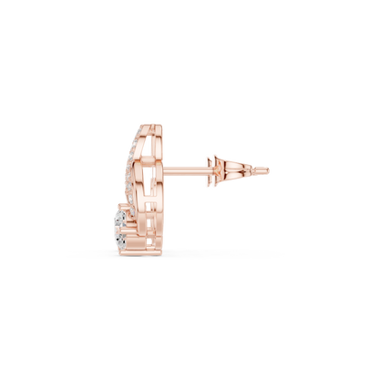 Double Loop Brilliance Studs