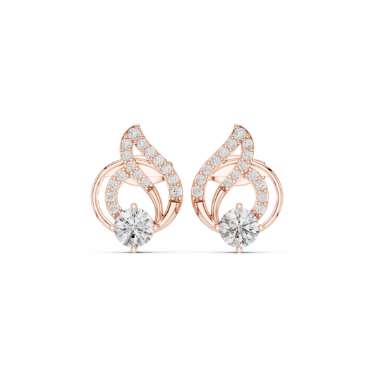 Double Loop Brilliance Studs