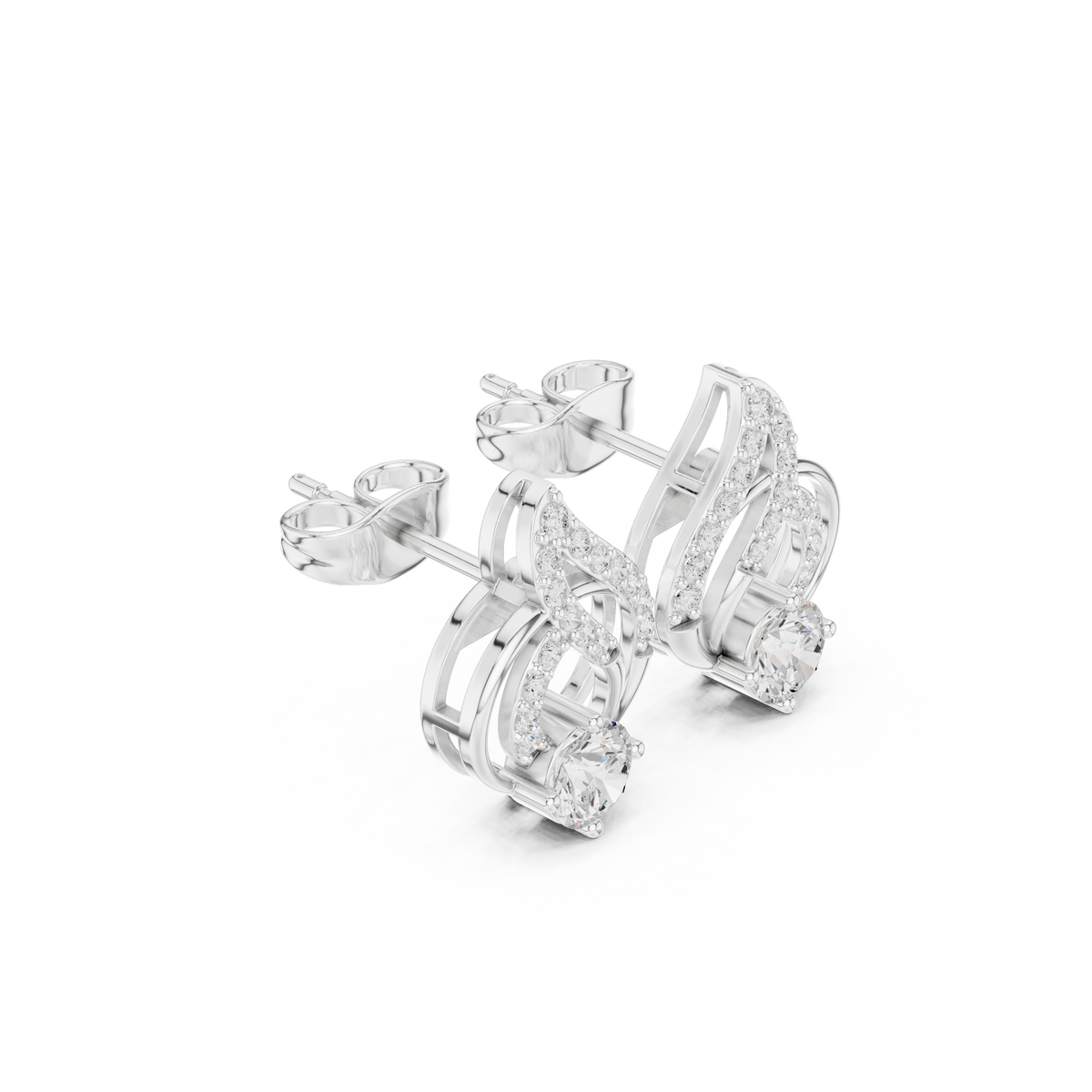 Double Loop Brilliance Studs
