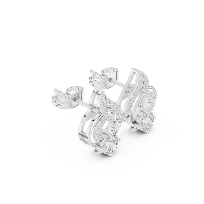 Double Loop Brilliance Studs