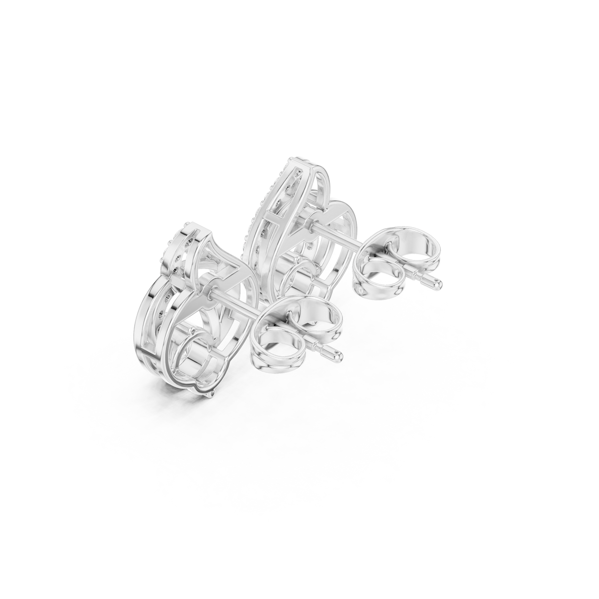 Double Loop Brilliance Studs
