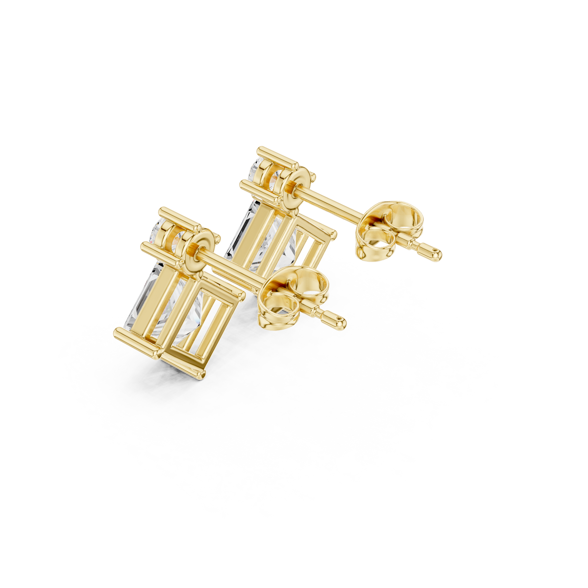 Princess Square Frame Drop Earring
