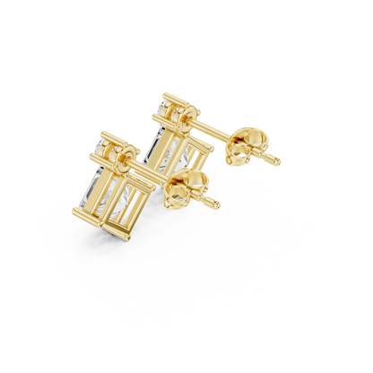 Princess Square Frame Drop Earring