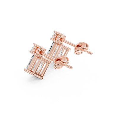 Princess Square Frame Drop Earring