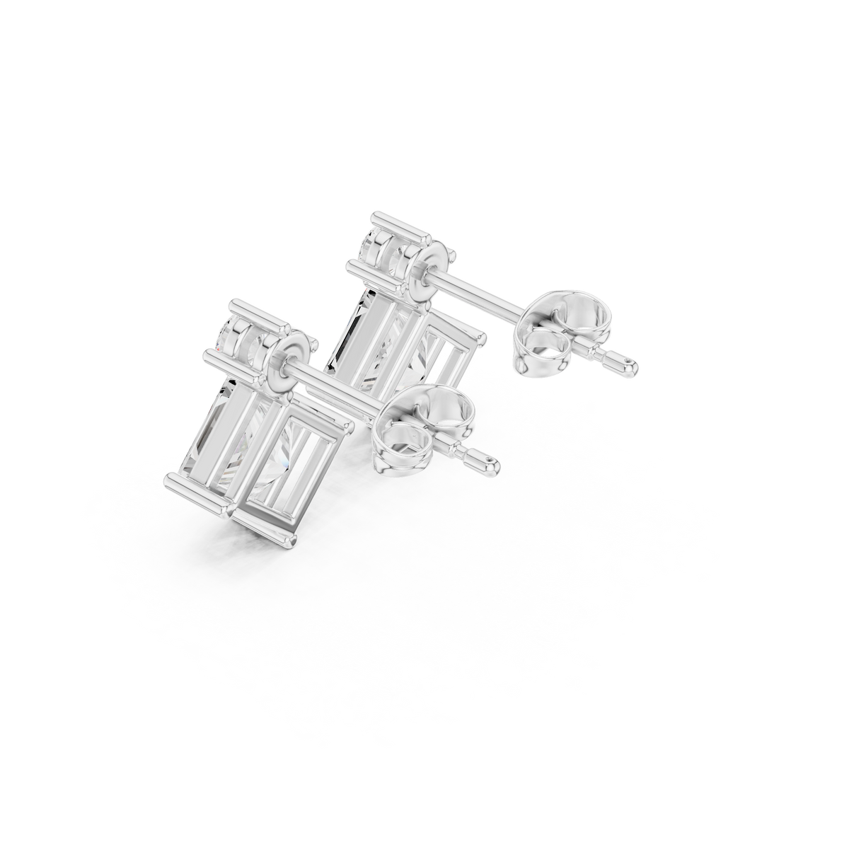 Princess Square Frame Drop Earring
