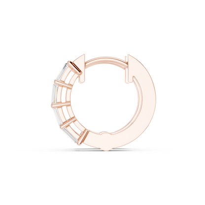 Baguette Pillar Luxe Hoops