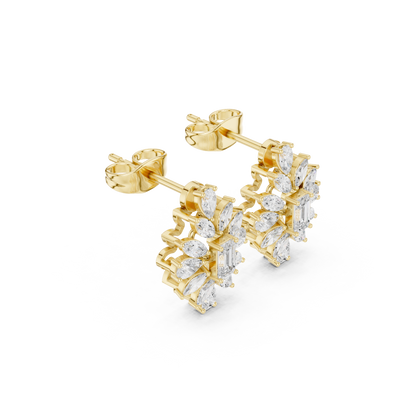 Sorevia Emerald Bloom Cluster Studs