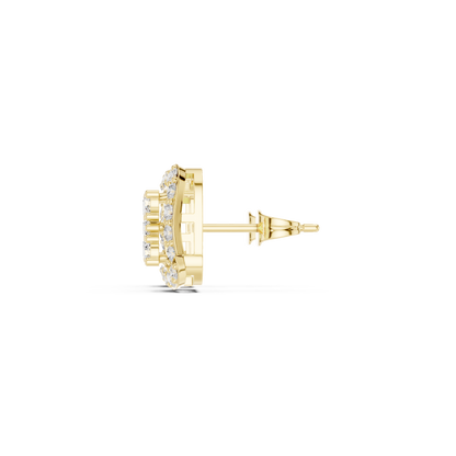 Solvienne Square Pavé Frame Studs