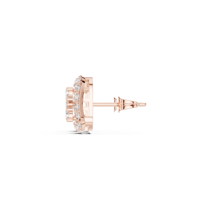 Solvienne Square Pavé Frame Studs