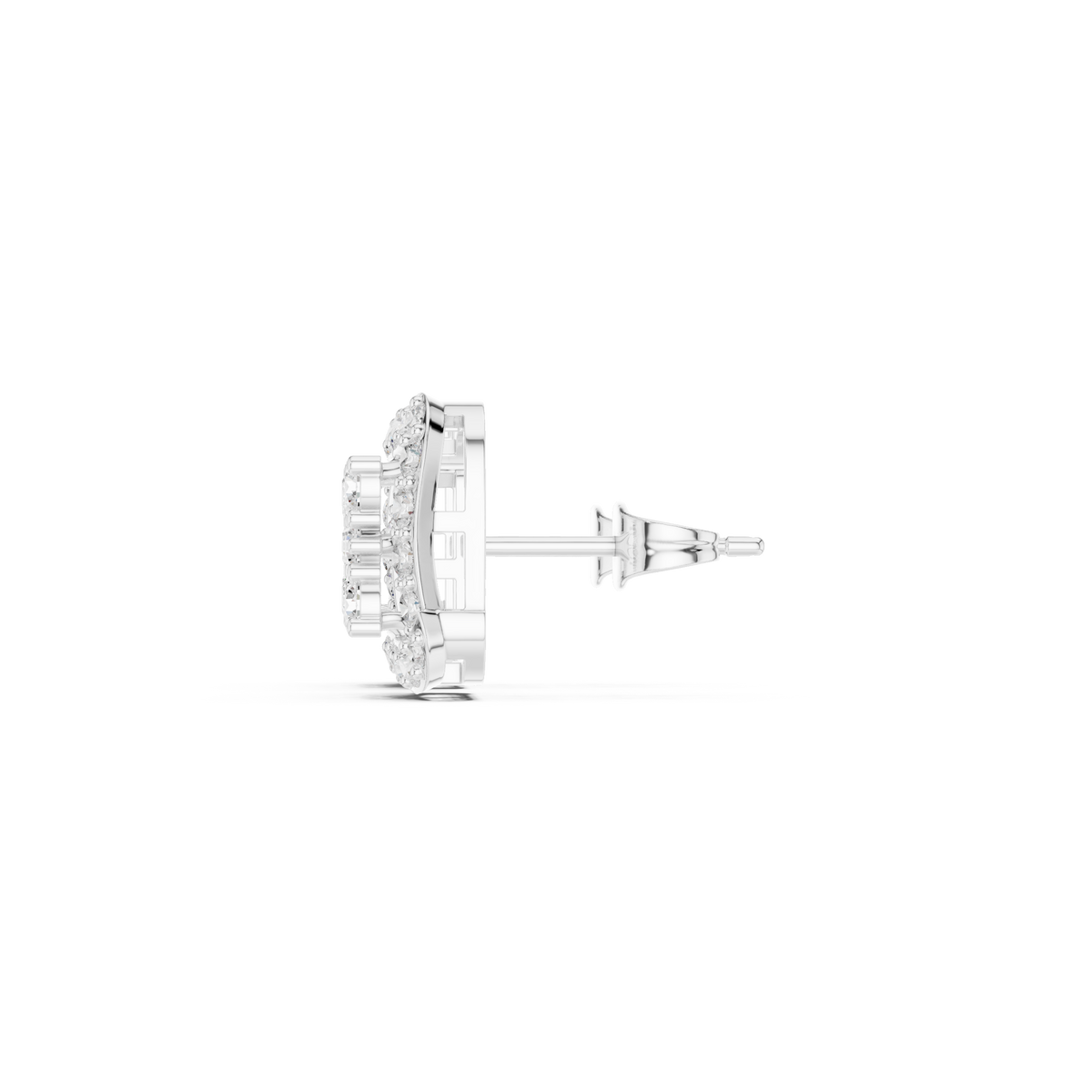 Solvienne Square Pavé Frame Studs