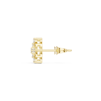 Virelle Floral Petal Diamond Studs