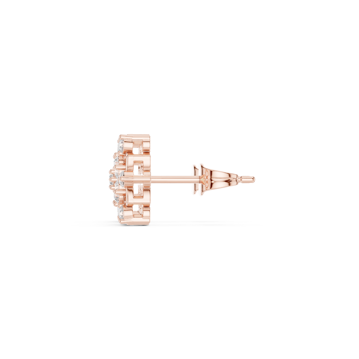 Virelle Floral Petal Diamond Studs