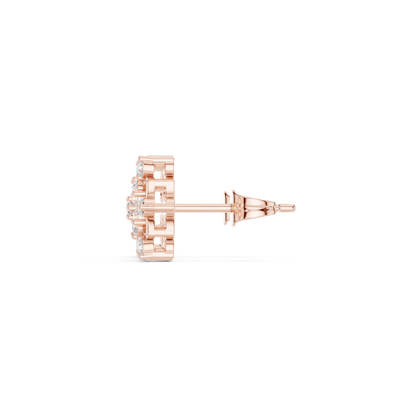 Virelle Floral Petal Diamond Studs