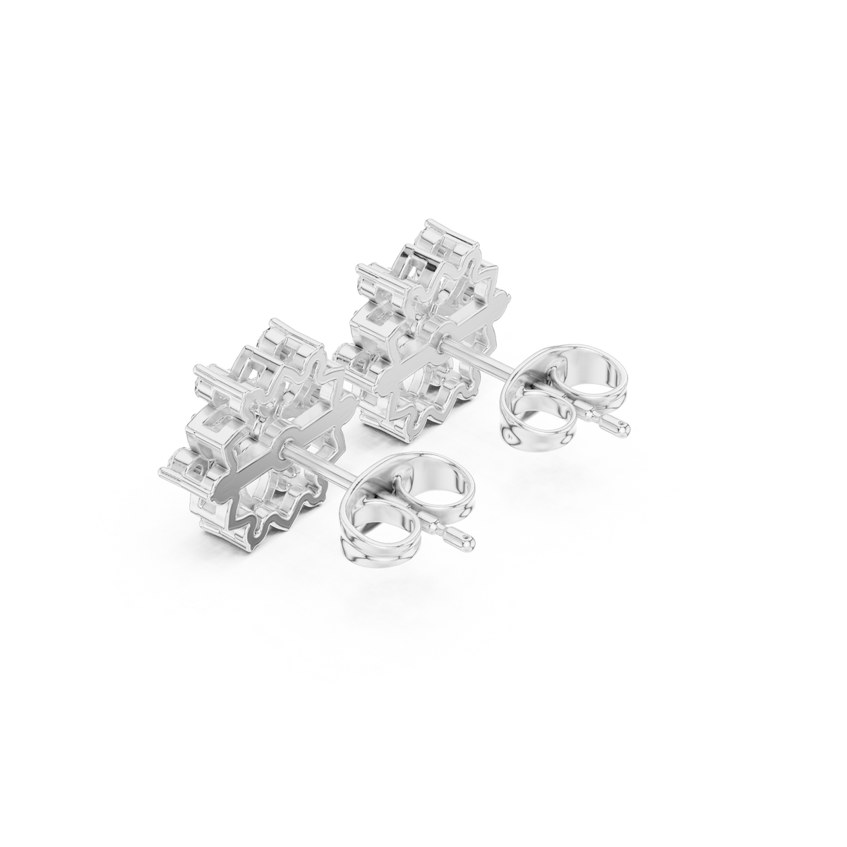 Virelle Floral Petal Diamond Studs