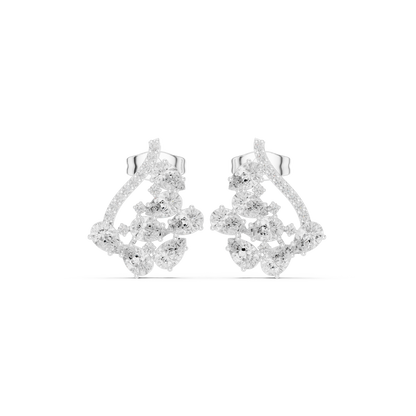 Avelora Floral Curve Diamond Drop