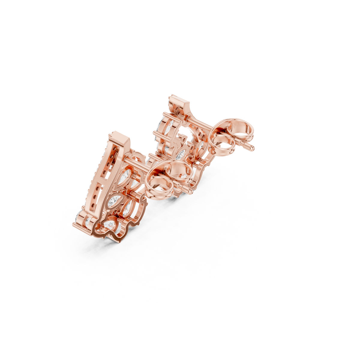 Avelora Floral Curve Diamond Drop
