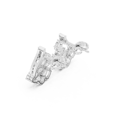 Avelora Floral Curve Diamond Drop
